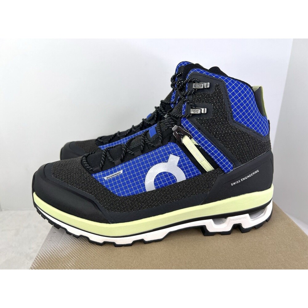On CloudAlpine Waterproof Womens Size 11 Hiking Boots Shoes Sneaker Black Cobalt - Picture 5 of 10